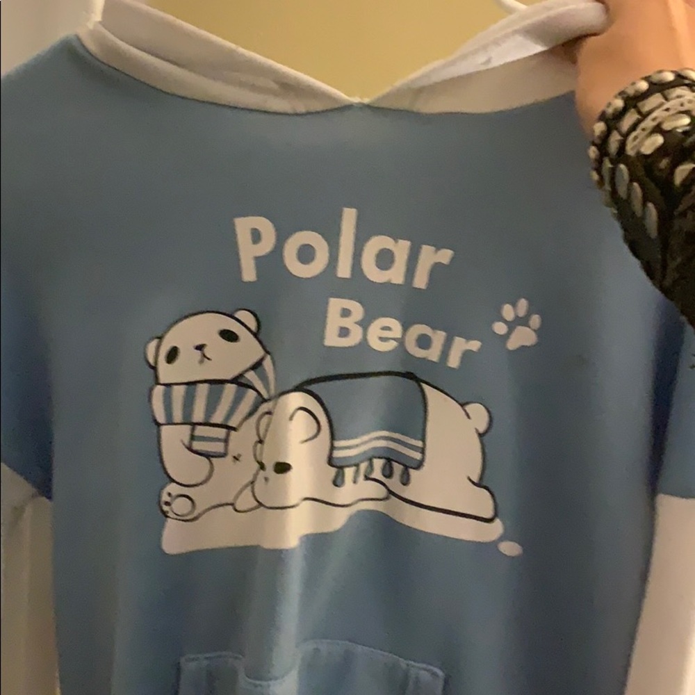 Cute polar bear hoodie Kawaii